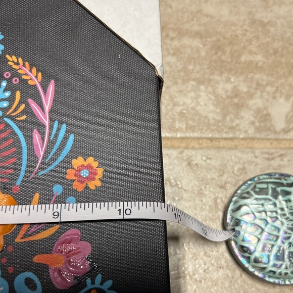 💕☠️NEW BRIGHT SUPER CUTE MULTI COLOR SUGAR SKULL CANVAS PICTURE🥰💕 - Picture 5 of 7